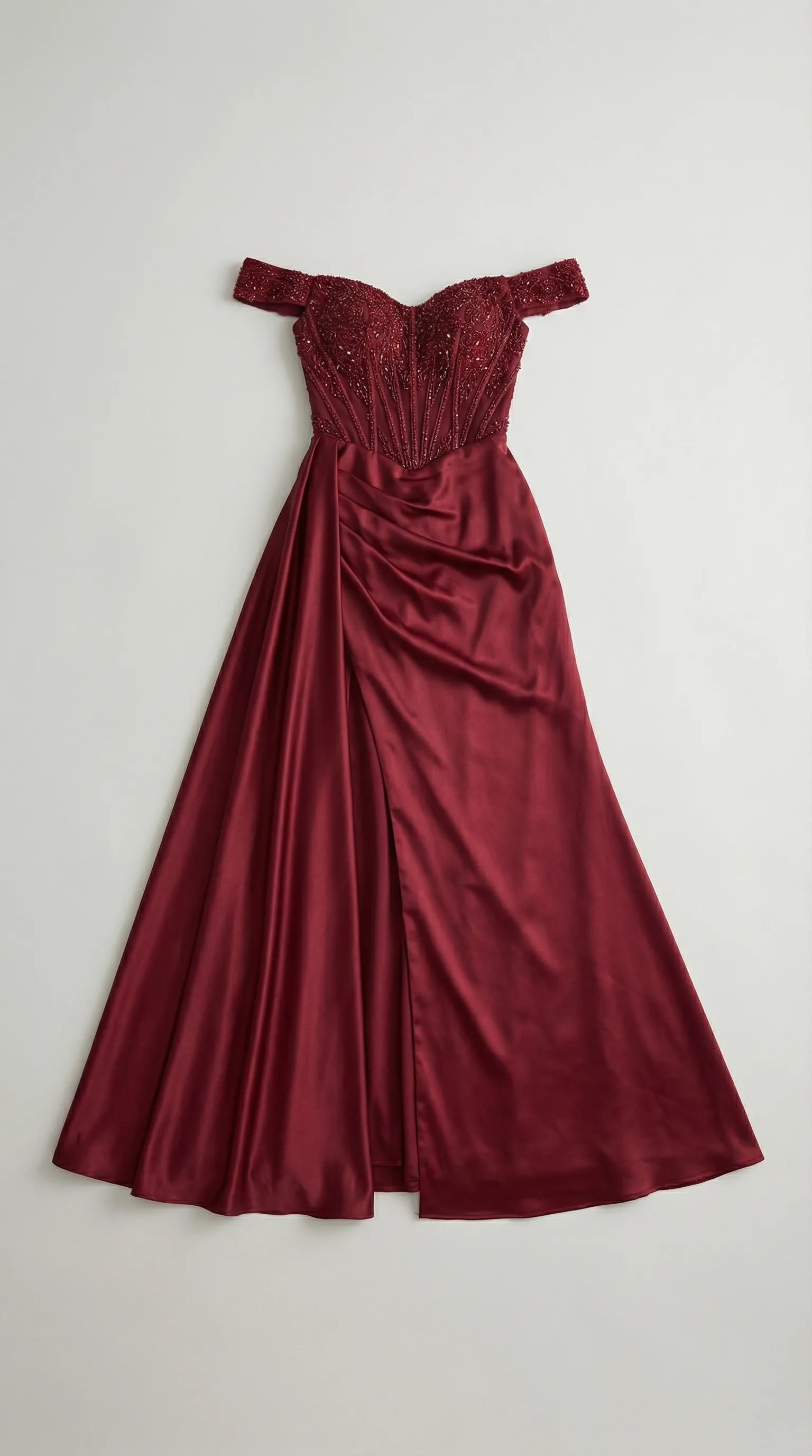 Evening dress in shopping app ready for virtual try-on